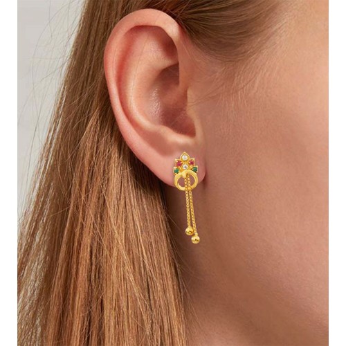 Latest Gold Chain Earring with Weight and Price  YouTube