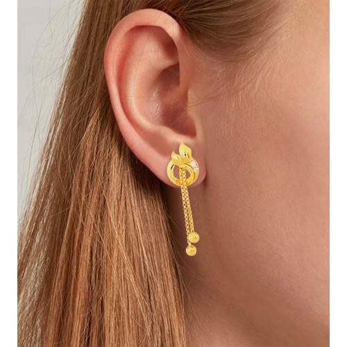 4 grams gold earrings from grt jewellers | grt earrings designs | grt  earrings new collection | - YouTube