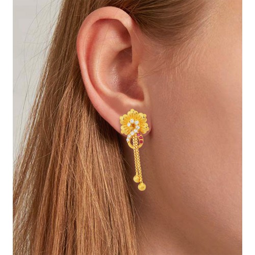 2022 latest gold top earring design ll sonar kaner top design ll - YouTube