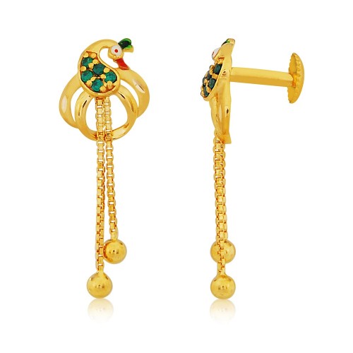 Buy New Design One Gram Gold Ring Type Bali Earrings Buy Online in India
