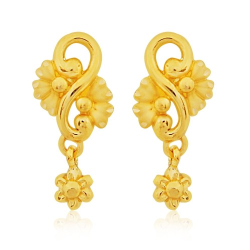 Wholesale Retro Moon Flower Lock Dangling Earrings