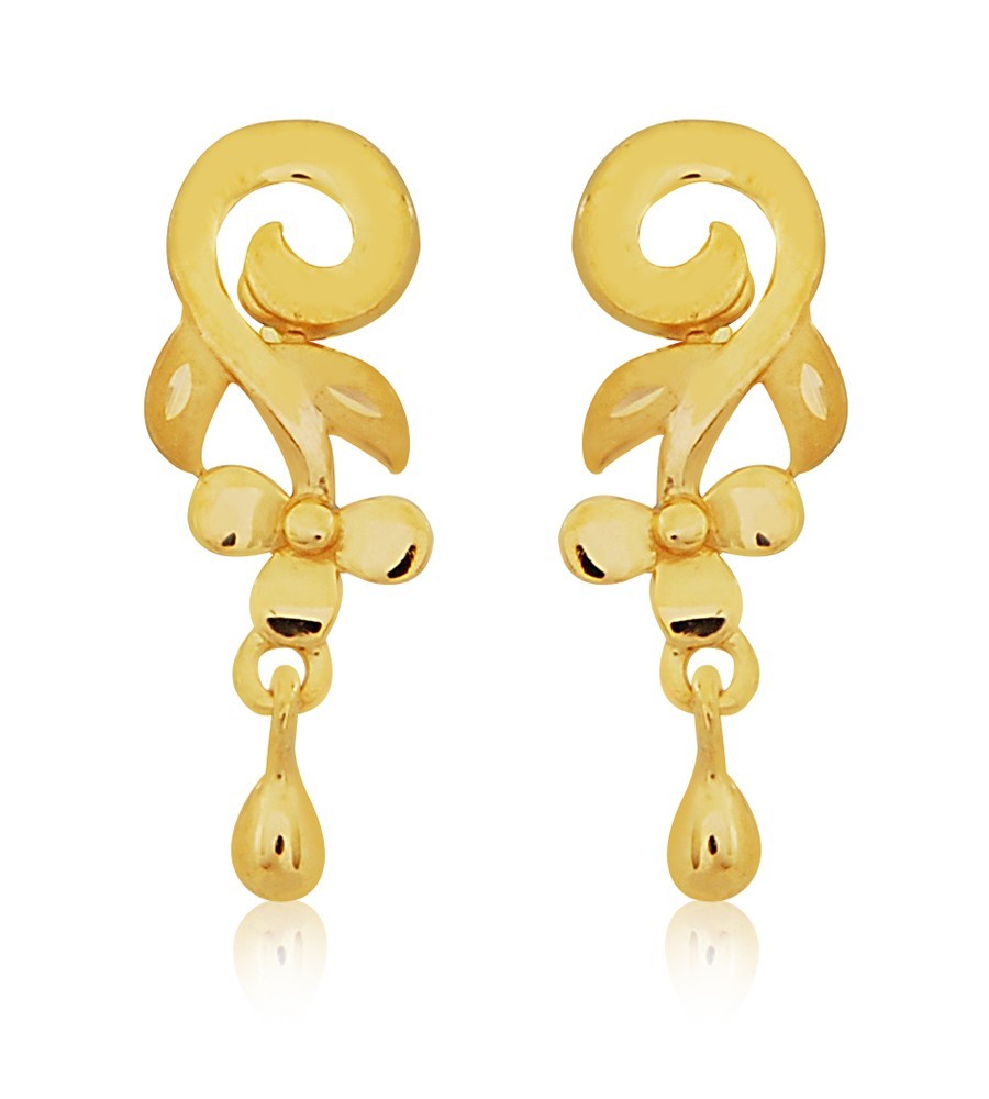 Falling Climber Floral Gold Drop Earrings| Jewelry Online Shopping ...
