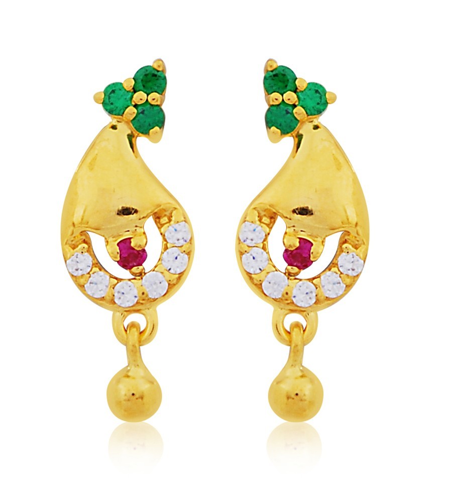 Quince Floret Gold Drop Earrings Jewelry Online Shopping Gold Studs