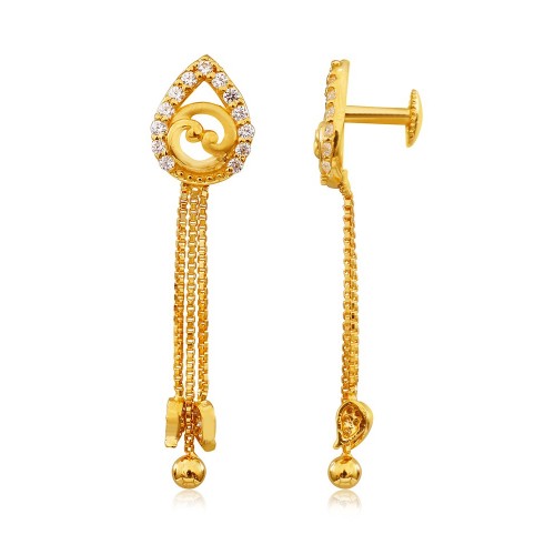 Simple Daily Use Gold Earring Sone ki Bunda