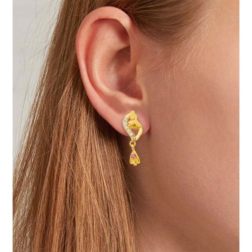 Enticing Gold Drop Earrings | Jewelry 