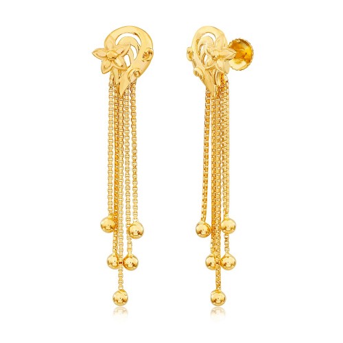 22 carat gold Fancy Latkan gold Earrings 034 - Prayosha-sgquangbinhtourist.com.vn