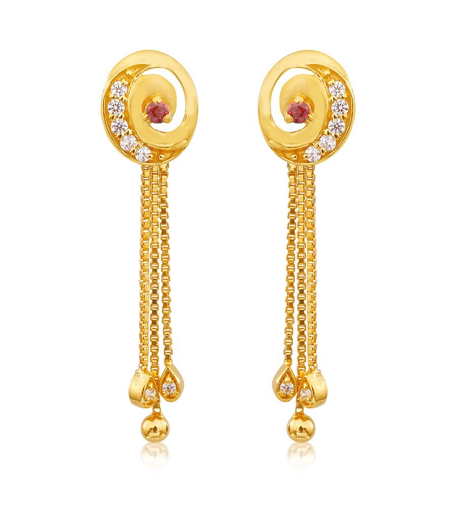 Shop Gold Earrings Under 10000 | Bawa Jewellers-sgquangbinhtourist.com.vn