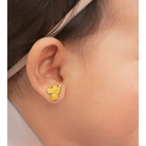 50+ Gold Baby Earring Designs with Price - Candere by Kalyan Jewellers-sgquangbinhtourist.com.vn